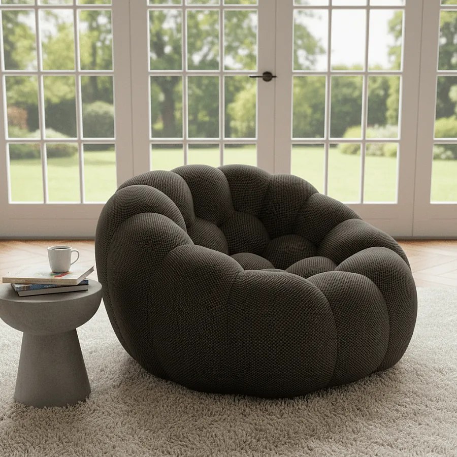 Coco Living Fotel do salonu Cocoon 1-osobowy – czekoladowy