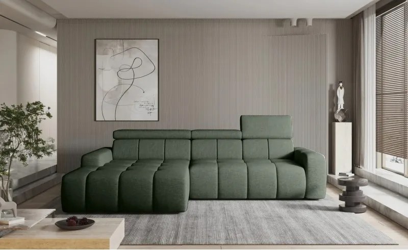 Narożnik ENZO S układ L z elektryczną regulacją siedziska z funkcją spania WERSAL