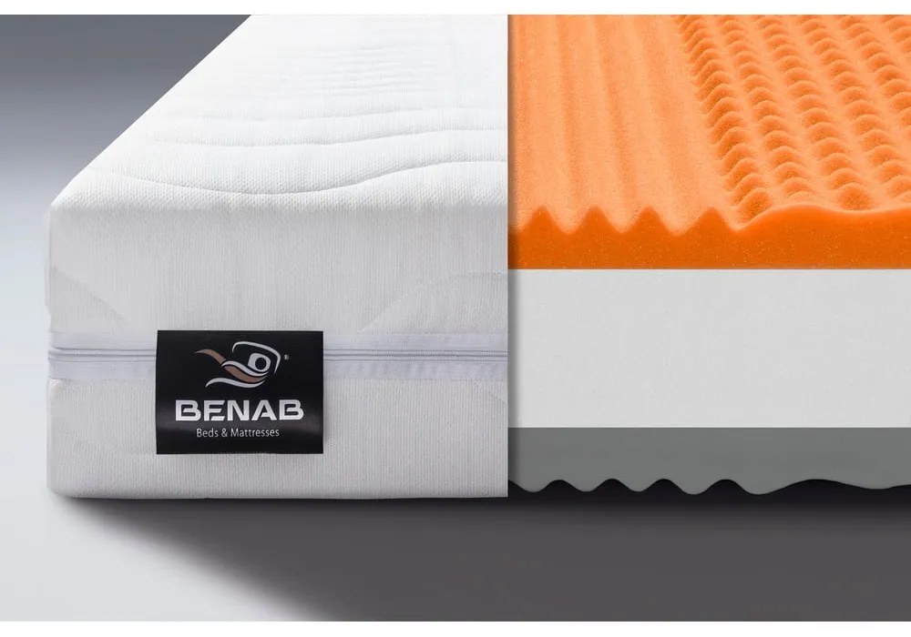 Twardy/średnio twardy piankowy materac dwustronny 100x200 cm Dreamy Balance – BENAB