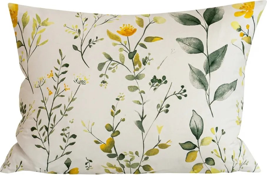 Poszewka na poduszkę z mikrofibry CITRUS GARDEN 50x70 cm, biała