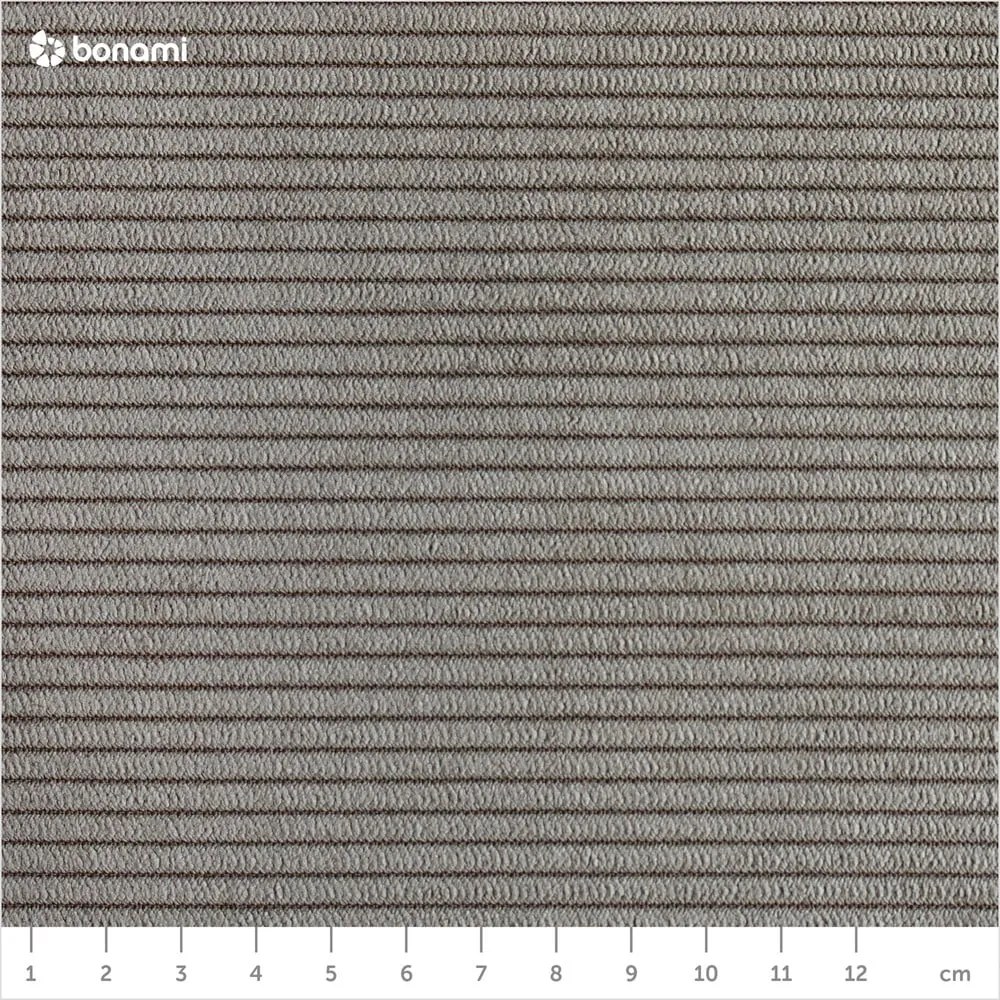 Szarobrązowe tapicerowane łóżko dwuosobowe ze stelażem 160x200 cm Noira Slim – Bonami Selection