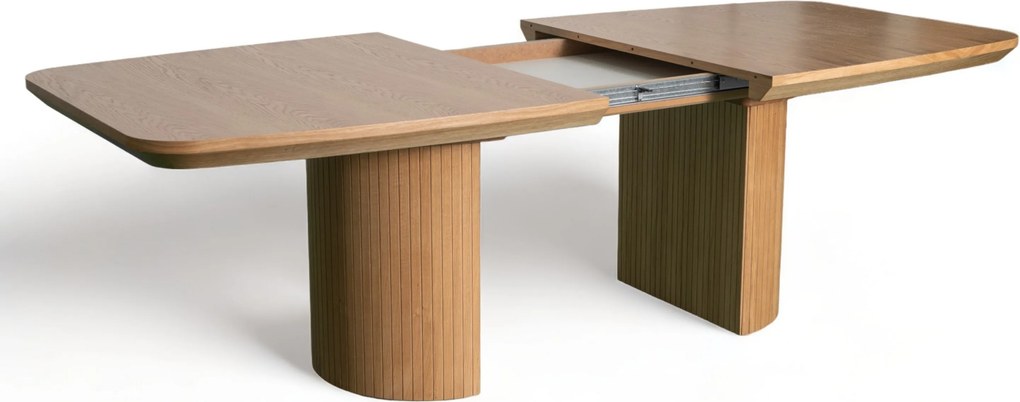 Stół rozkładany LINEA Dąb do Salonu Jadalni 200-300 x 110 x 76 cm, Owalny