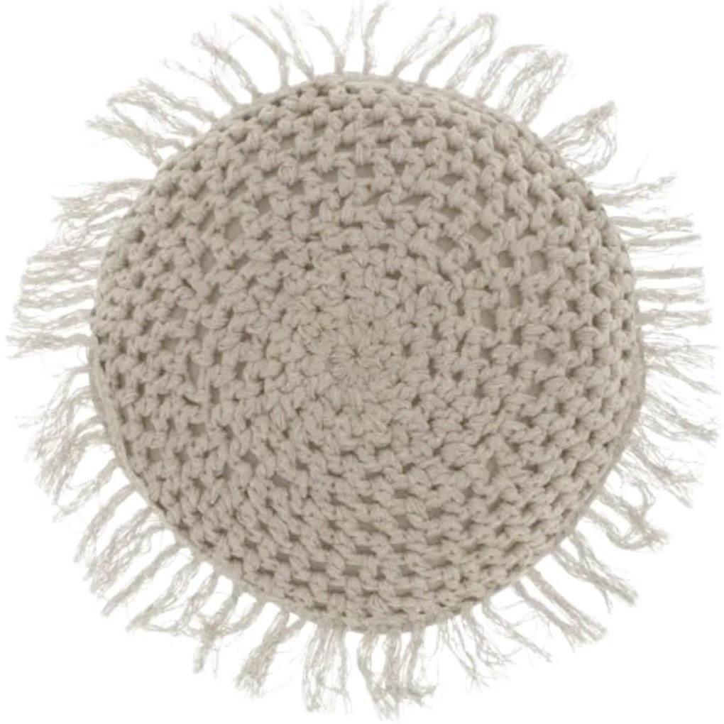 Okrągła poduszka dekoracyjna TUFO 45 cm, szara