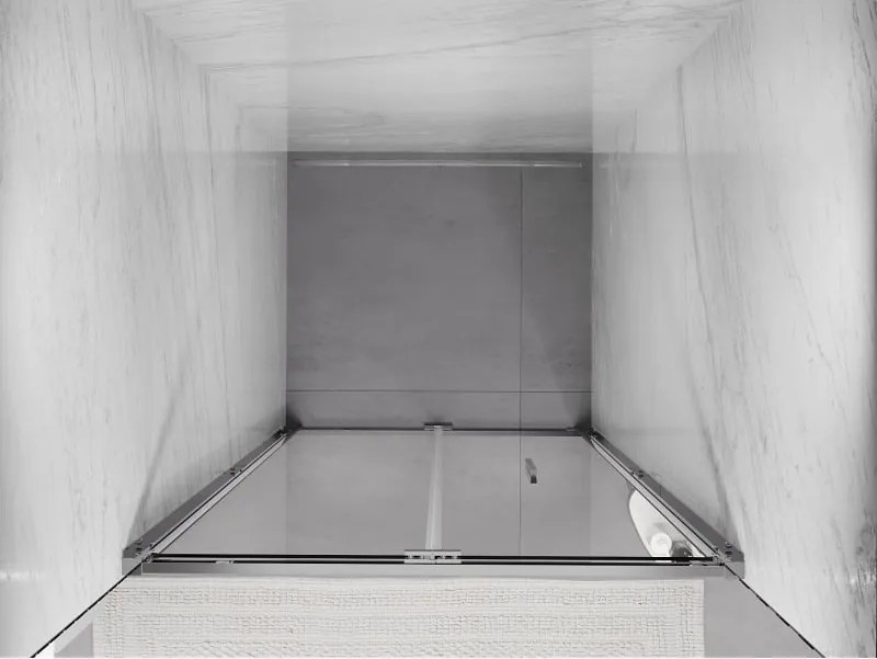 Mexen Exo drzwi prysznicowe składane 80 cm, transparent, chrom - 816-080-000-01-00