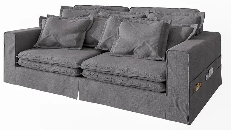 Szara sofa 236 cm Nora – Ropez
