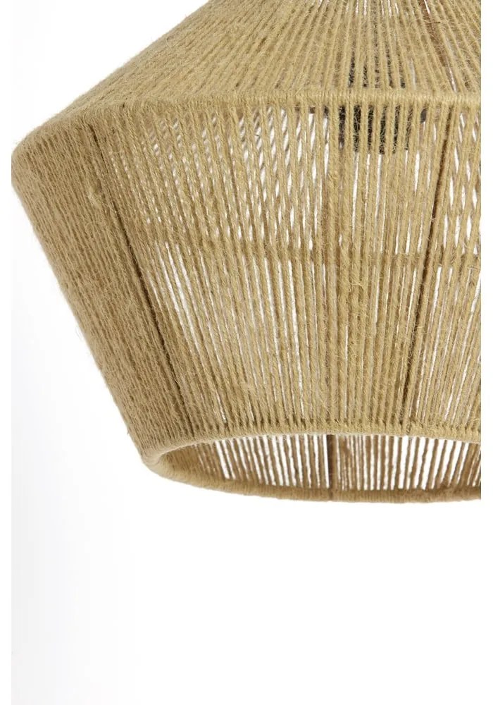 Jasnozielona lampa wisząca z kloszem z juty ø 40 cm Fugia – Light & Living
