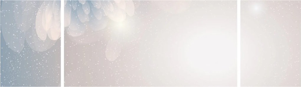 Obraz - Zaśnieżone kwiaty (170x50 cm)