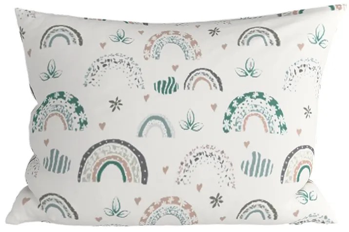 Zestaw 2 szt. dekoracyjnych poszewek na poduszkę RAINUBI 40x60 cm, biała