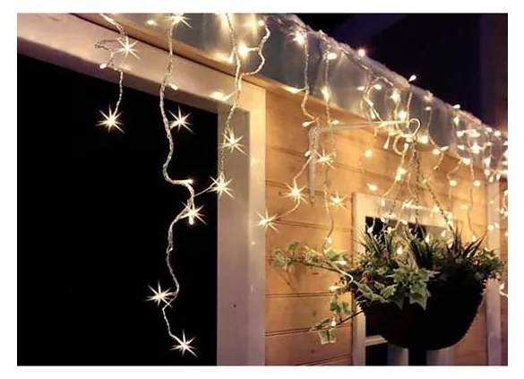 Solight 1V401-WW-LED Zewnętrzny świąteczny kurtyna 360xLED/8 trybów 15m IP44 cie