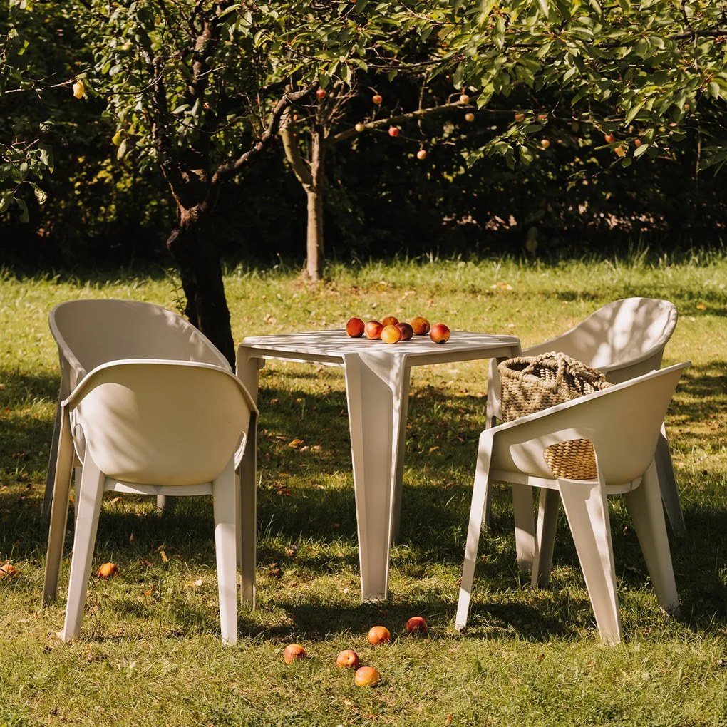 Plastikowe krzesło do ogrodu Premo Five z podłokietnikami
