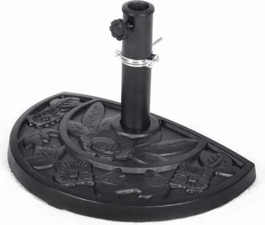 Półokrągły parasol balkonowy 270 cm terakota + podstawa