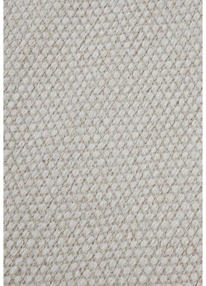 Kremowy dywan z mieszanki wełny tkany ręcznie 80x150 cm Pradesh Natural White – Elle Decoration