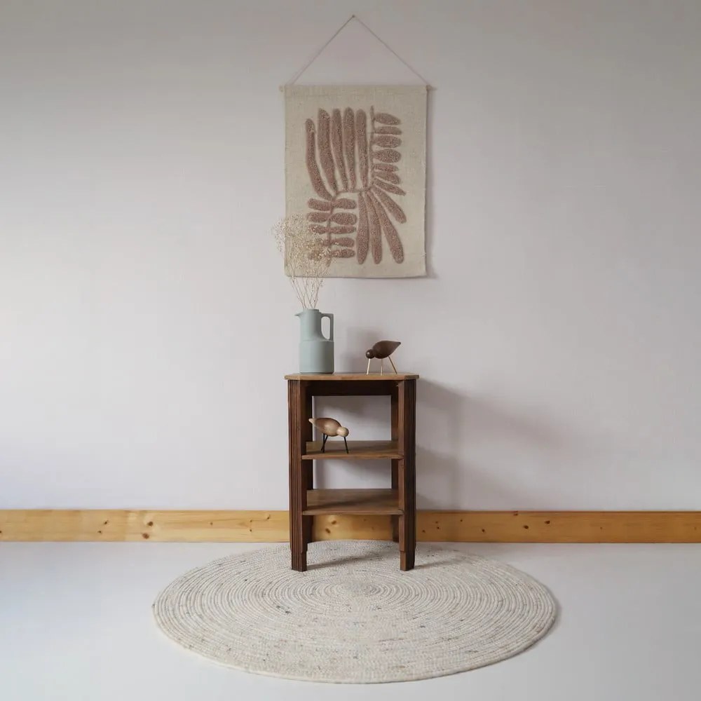 Kremowy dywan dziecięcy ø 110 cm Neethu Avoine – Nattiot