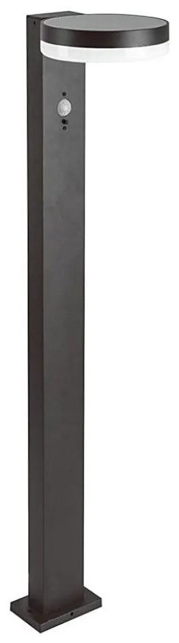 LED Lampa solarna z czujnikiem LED/2W/3,7V IP54 3000K okrągły czarny