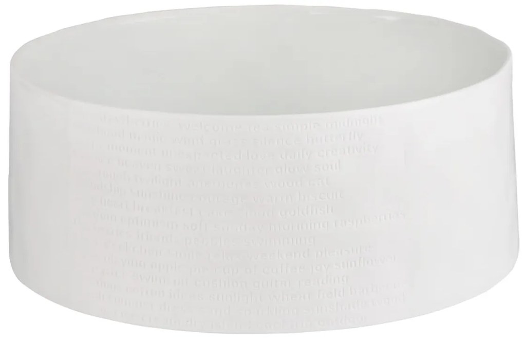 Biała porcelanowa misa ROOM POETRY BOWL