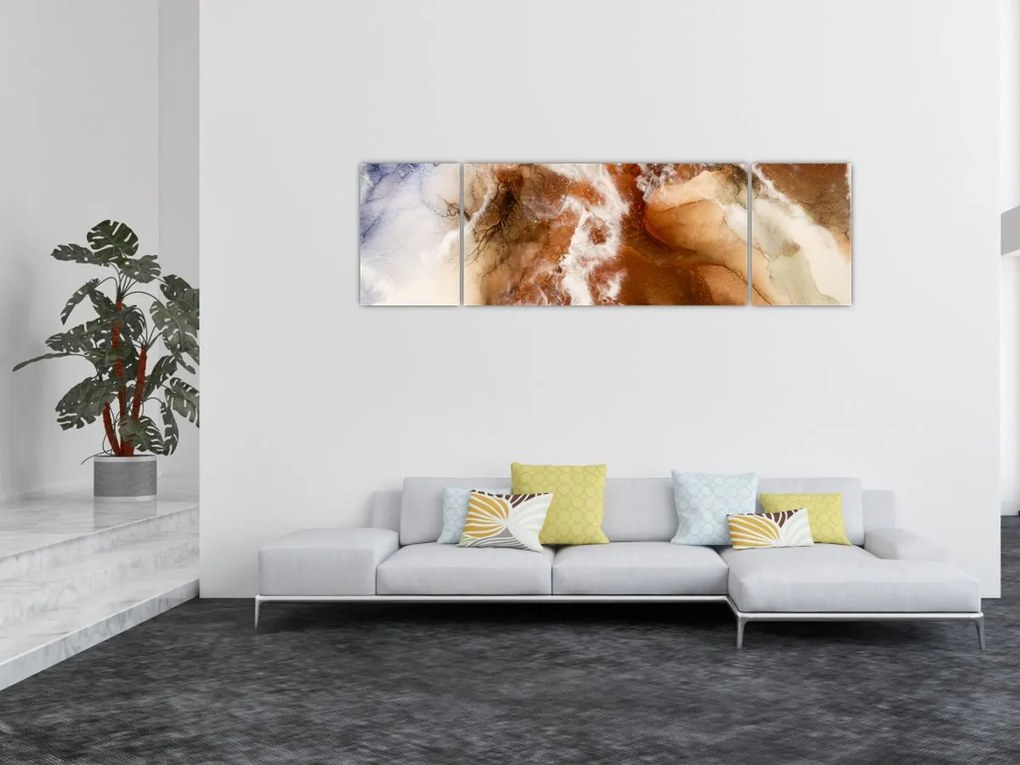 Obraz - Marmurowa abstrakcja (170x50 cm)