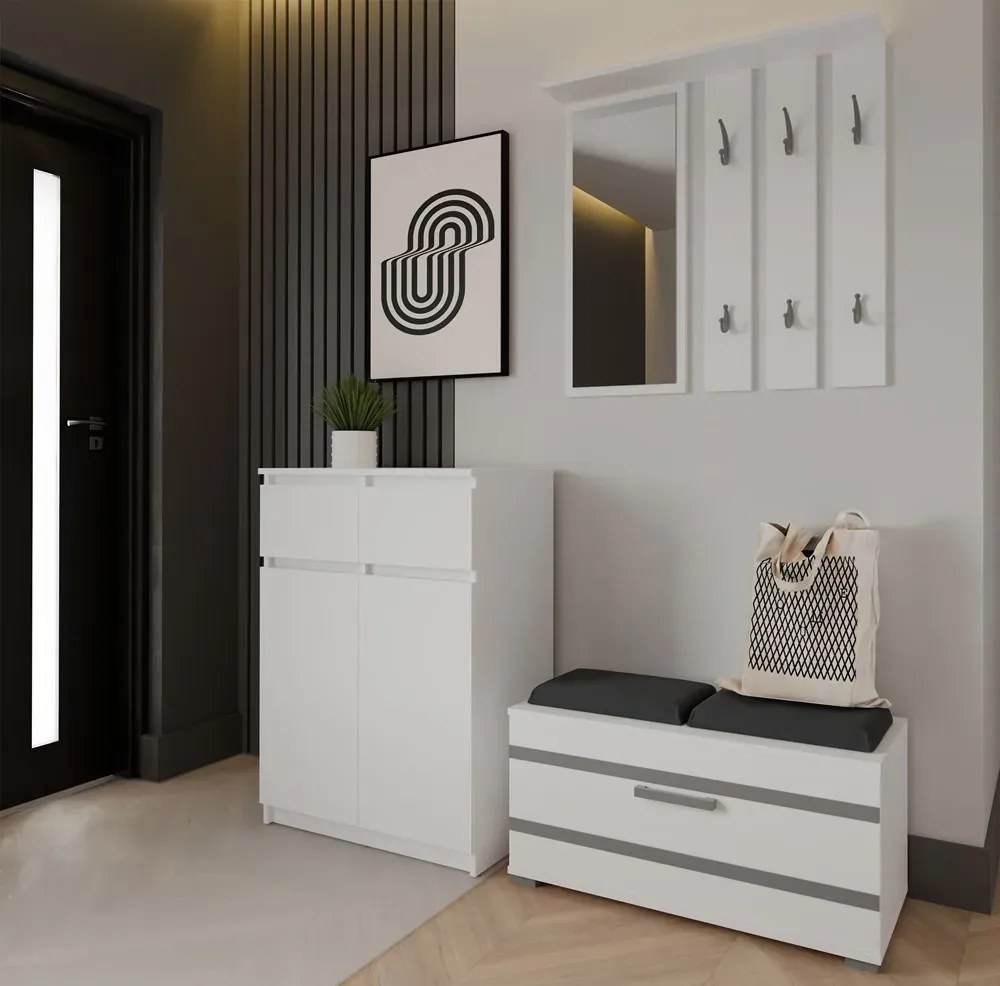 Biała komoda z szufladami 70cm  Z9-N46