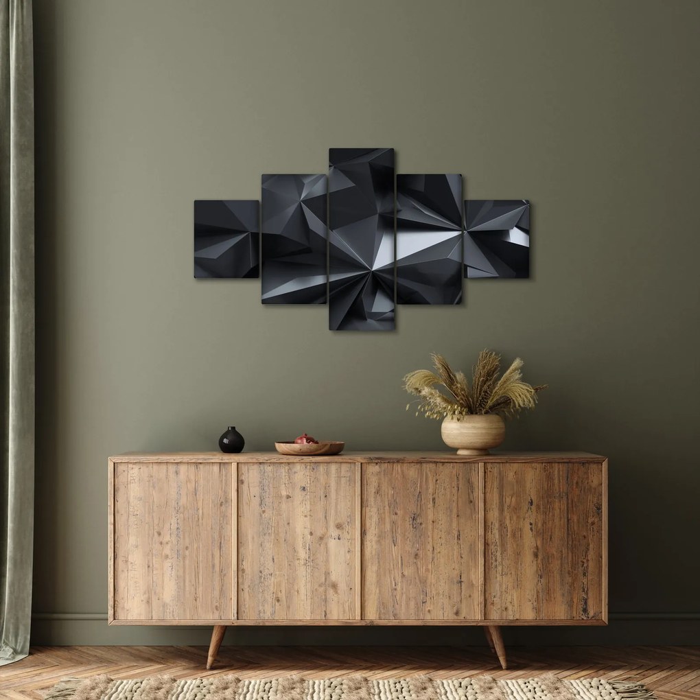 Obraz - Abstrakcja geometryczna (125x70 cm)
