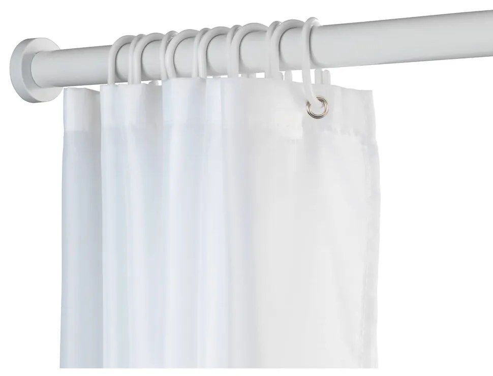 Biały drążek teleskopowy do łazienki Wenko Luz, dł. 110-185 cm
