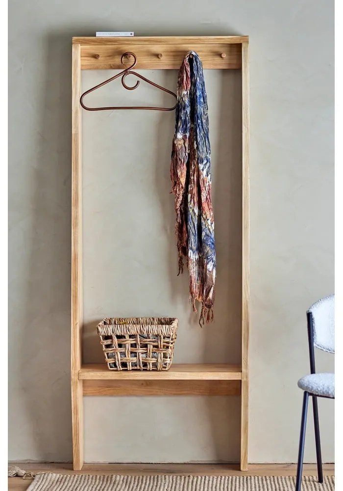 Zestaw do przedpokoju z litego drewna sosnowego Vance – Bloomingville