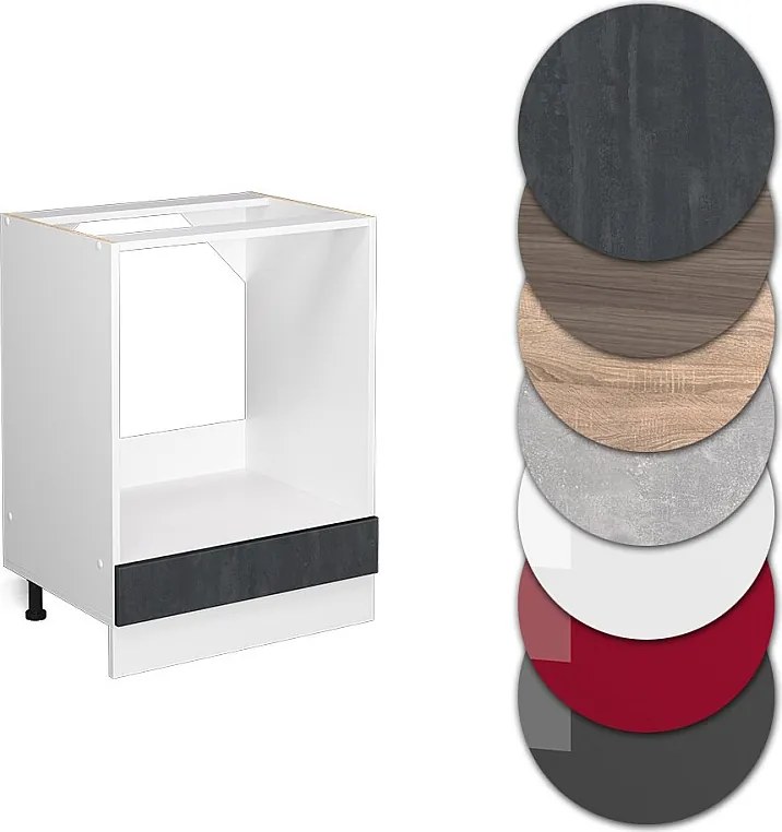 Szafka kuchenna czarny beton 60x60x81.6 r-line