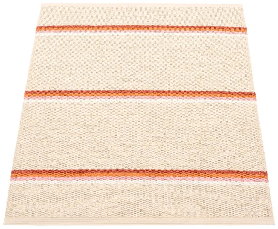 Ceglasto-kremowy dywan odpowiedni na zewnątrz 70x90 cm Olle Brick Cream – Pappelina