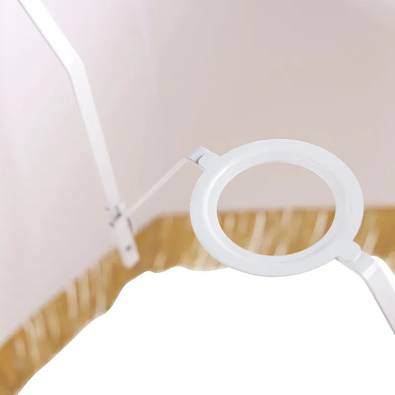 Abażur z jedwabiu złoty 45 cm - Granny