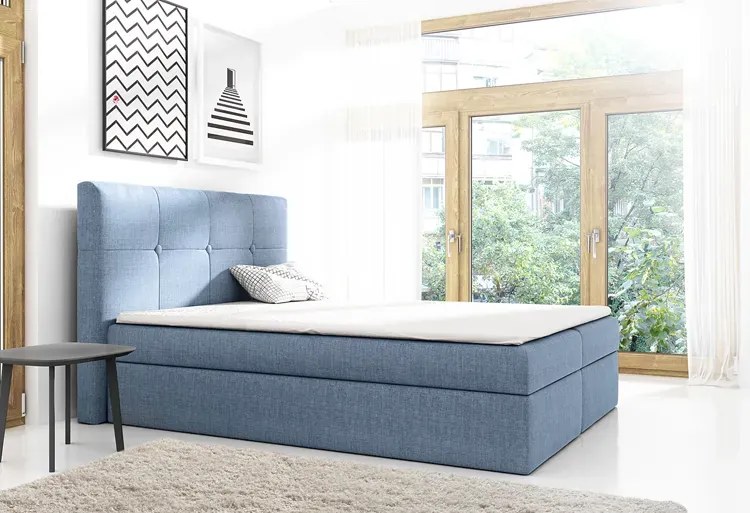 Łóżko kontynentalne Mifbox 140x200 - 44 kolory
