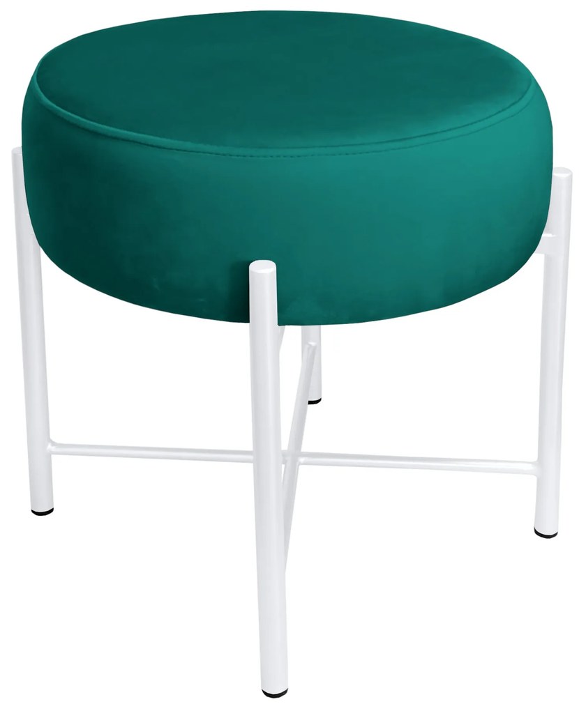 Taboret Pola noga metalowa biała MG20