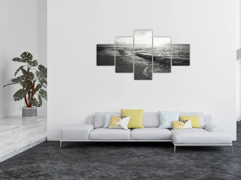 Obraz - Na brzegu morza (125x70 cm)