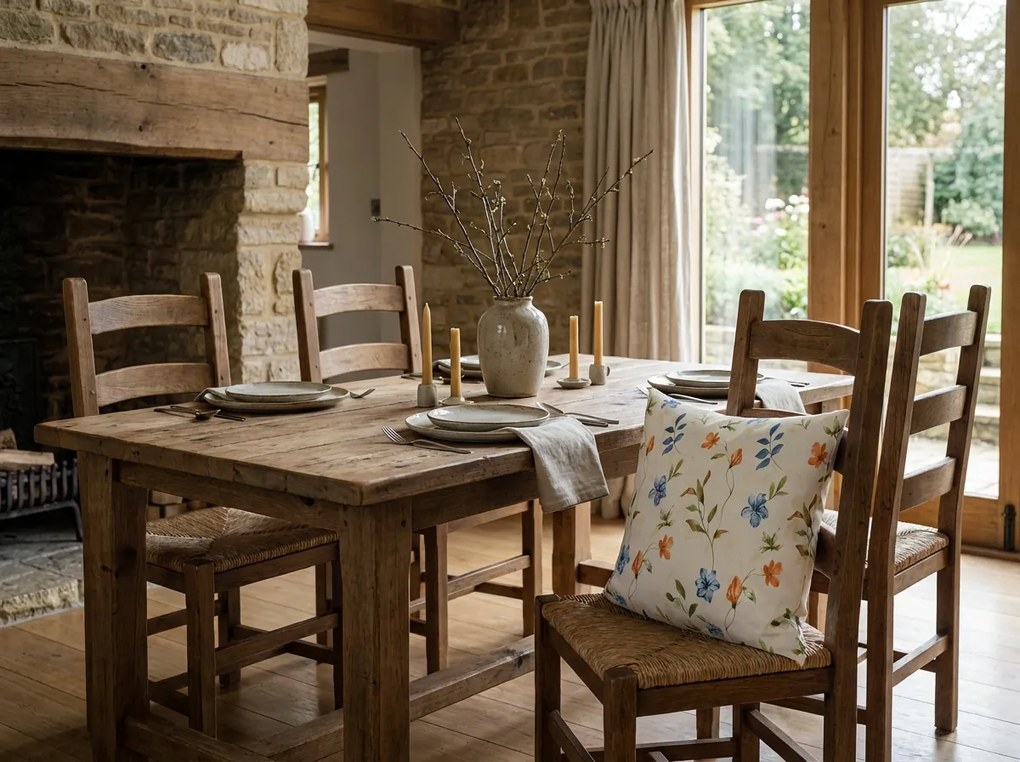 Poszewka na poduszkę z mikrofibry GENTLE LEAVES 40x50 cm, kremowy