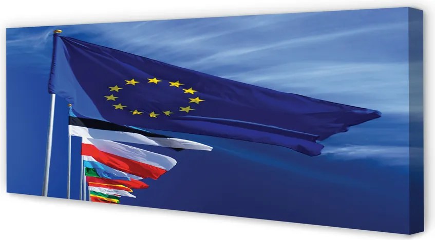 Duży obraz na płótnie Zestaw Flag