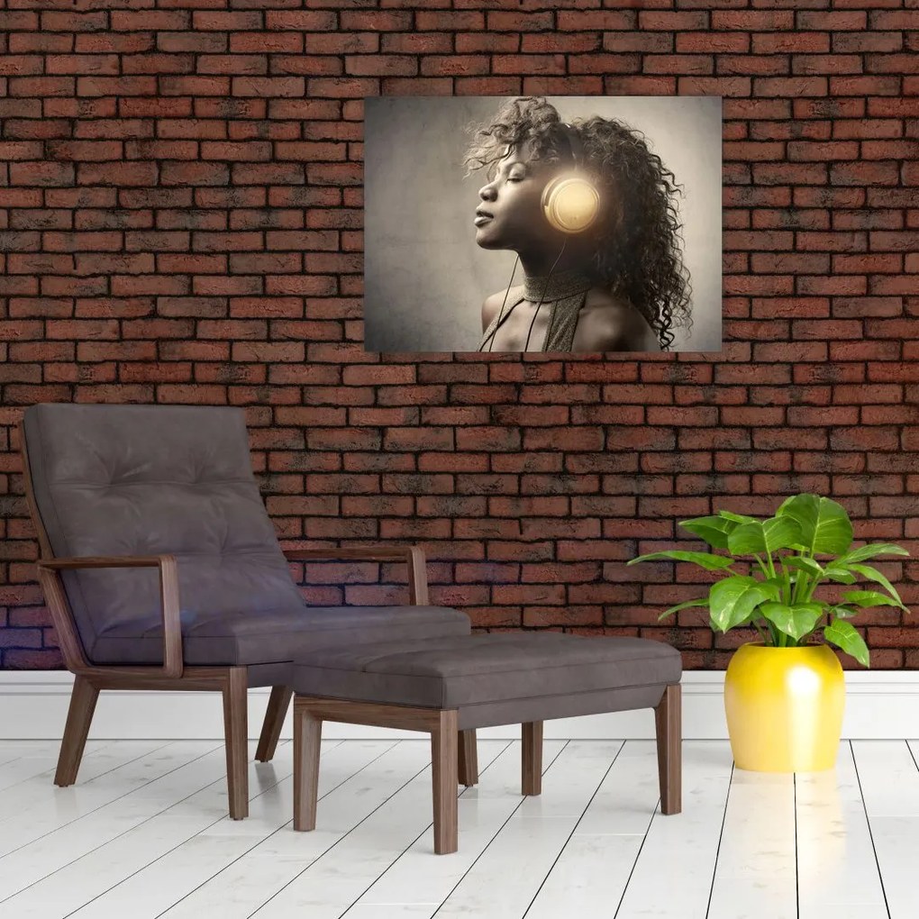 Obraz na szkle - Potęga muzyki (70x50 cm)