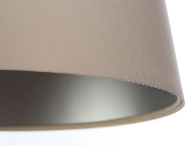 Kremowo-srebrna lampa wisząca stożek do salonu - S405-Arva