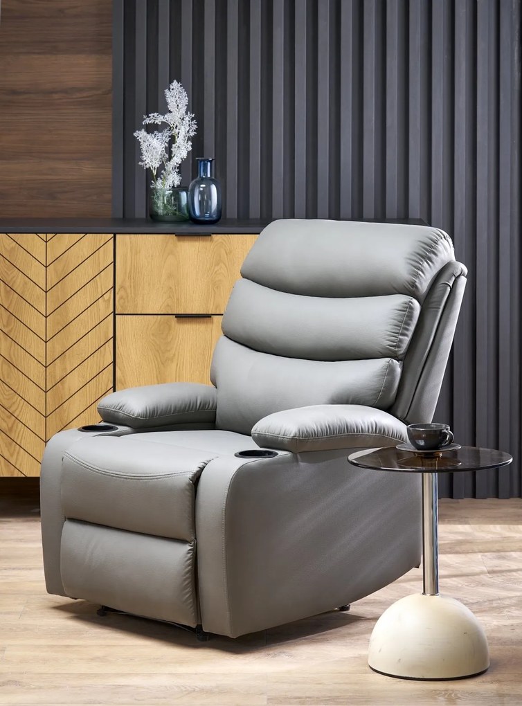 Rozkładany fotel z miejscem na napoje Perus Halmar