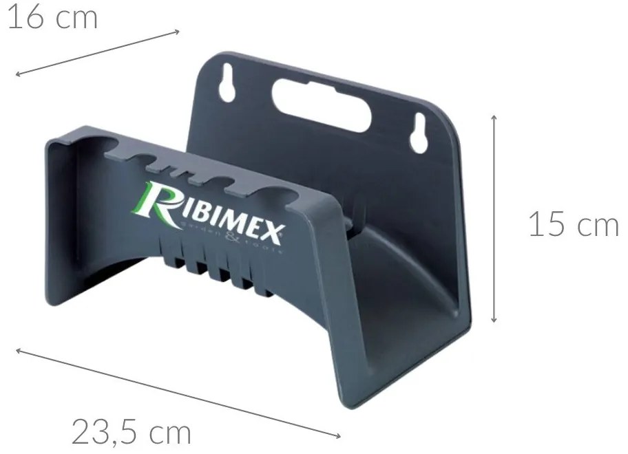 Plastikowy wieszak na wąż ogrodowy RIBIMEX, 15 x 23,5 x 16 cm