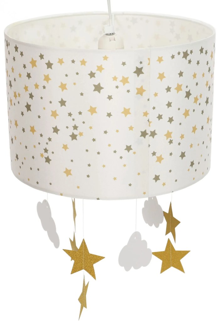 Lampa do pokoju dziecięcego CLOUD, gwiazdki, Ø 30 cm