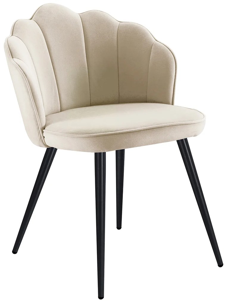 Krzeso Blume Aksamitne Czarne Nogi