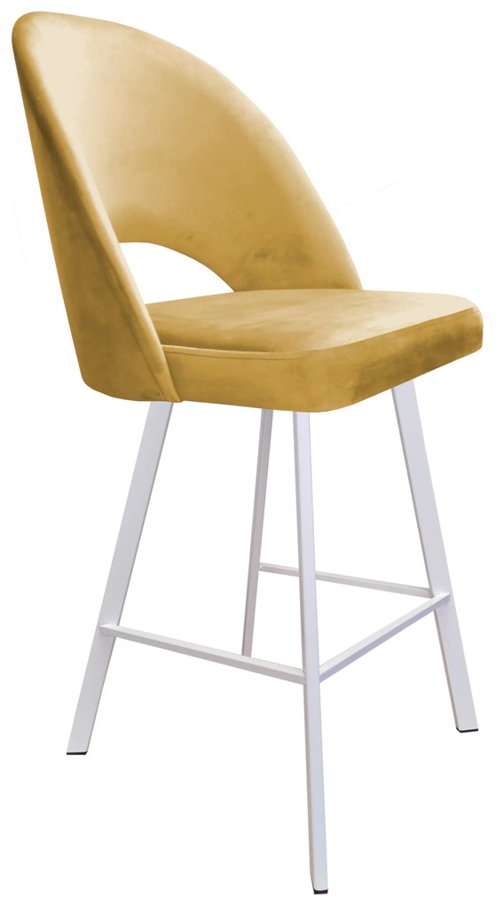 Hoker krzesło barowe Polo podstawa Profil biała MG15