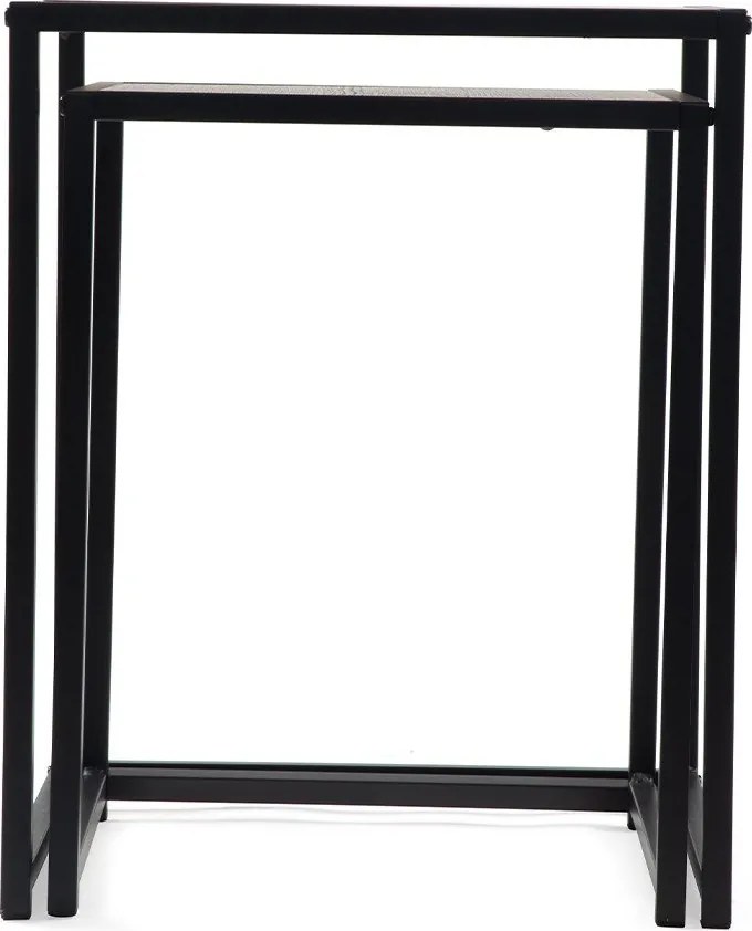 Stoliki w dekorze dębu zestaw 2 szt. 38x38 cm Noah – Bonami Essentials