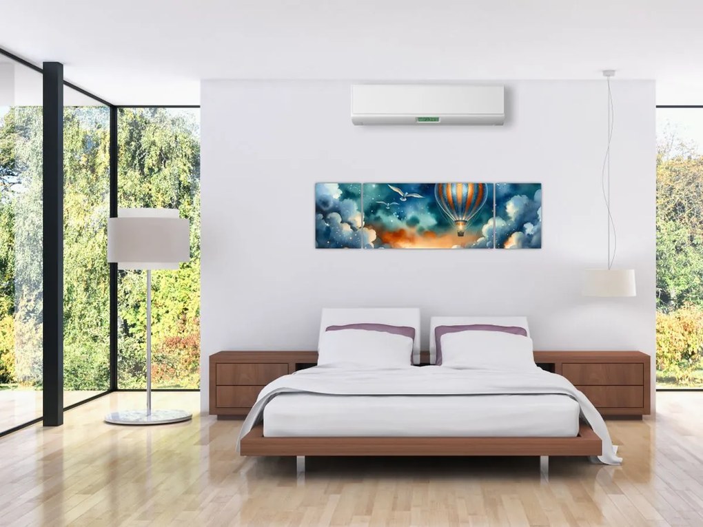 Obraz - Lot pod nocnym niebem (170x50 cm)