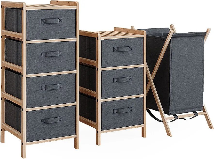 Zestaw mebli łazienkowych szary 34.5x36.5x86 bruno