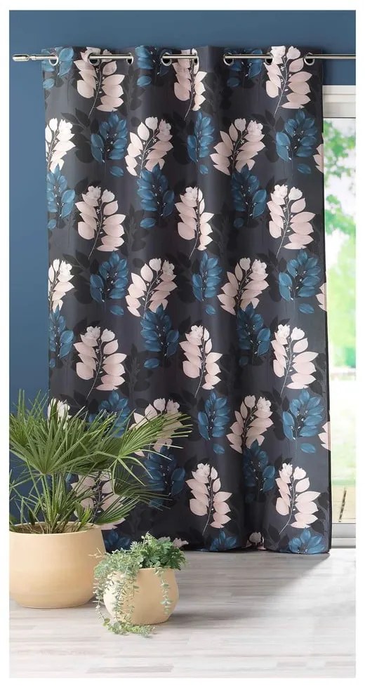 Ciemnoniebieska zasłona 140x260 cm Belline – douceur d'intérieur