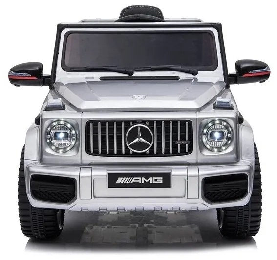 Auto na akumulator mercedes g63 amg srebrny lakierowany
