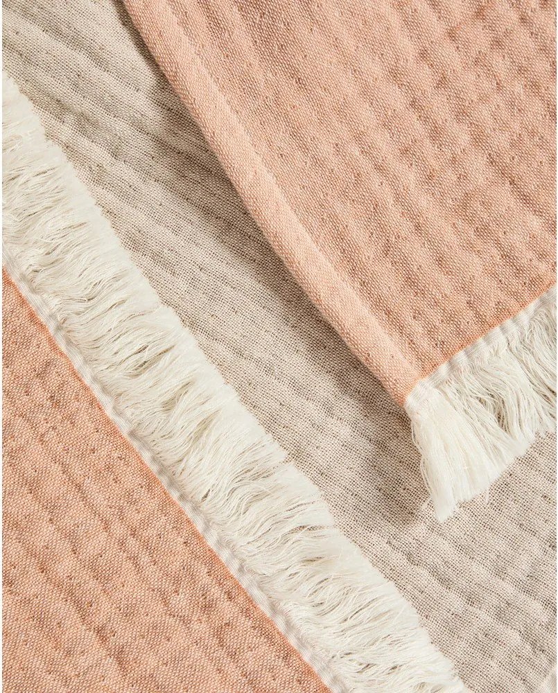 Łososiowy koc dziecięcy muślinowy 130x170 cm Nafine – Kave Home