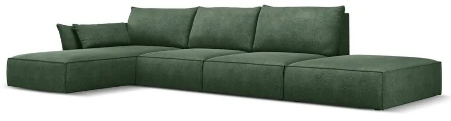 Ciemnozielony narożnik (lewostronny) Vanda – Mazzini Sofas