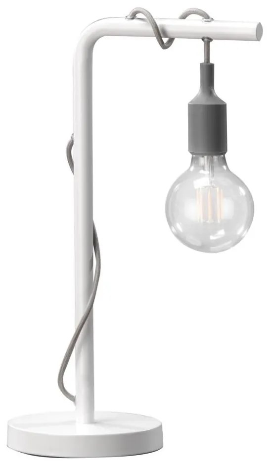 ONLI - Lampa stołowa WIRE 1xE27/15W/230V 50 cm szary/biały