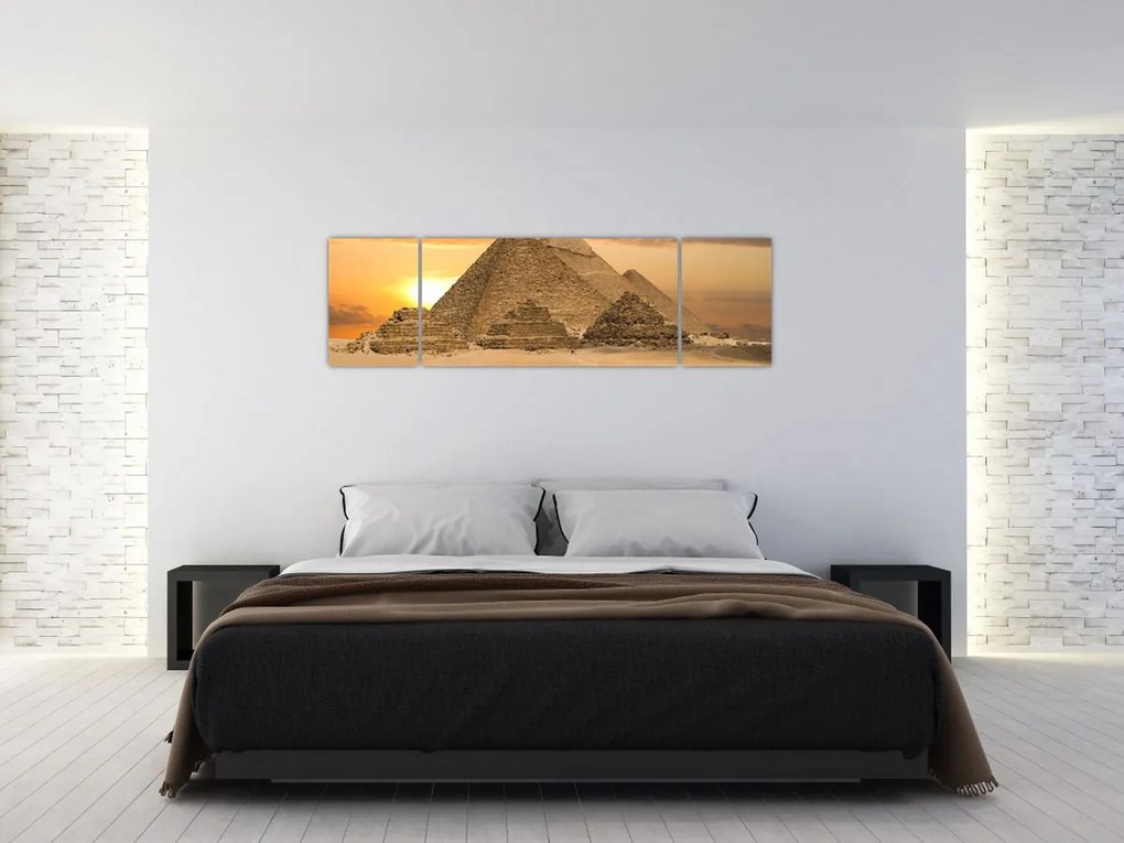 Obraz - Piramidy (170x50 cm)