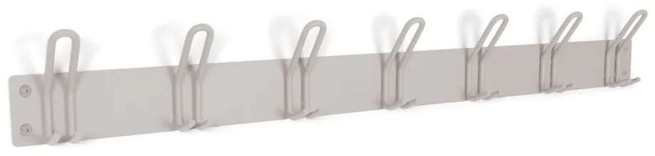 Szarobrązowy metalowy wieszak ścienny 100 cm Miles – Spinder Design