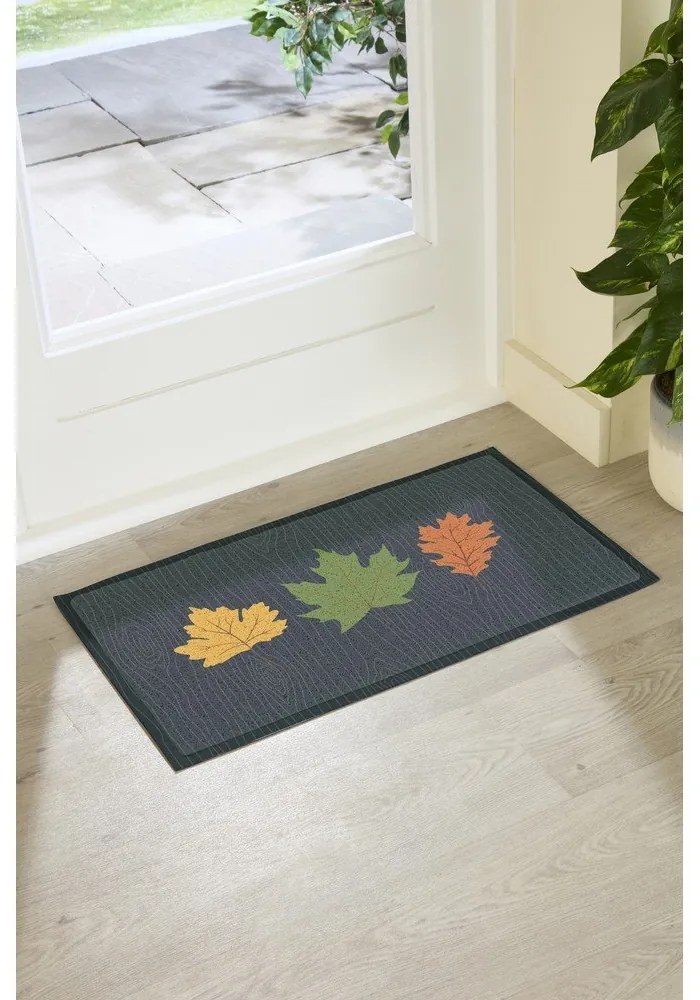 Wycieraczka 40x70 cm Autumn Leaves on Green – Artsy Doormats